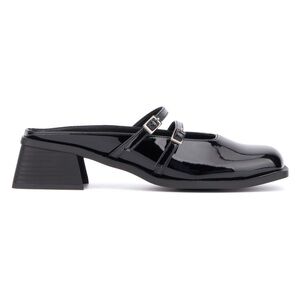 Olivia Miller • Patent leather block heeled mule